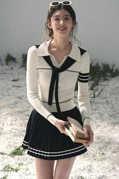 Delhi College Knit Top Set