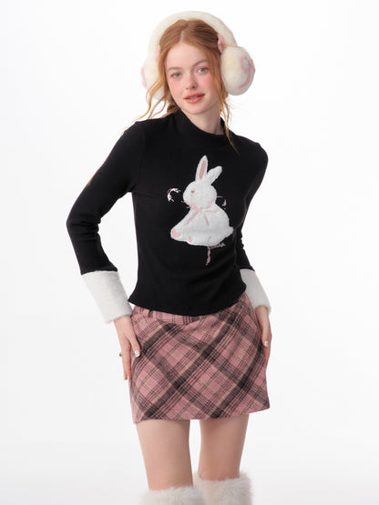 american vintage bunny christmas sweater