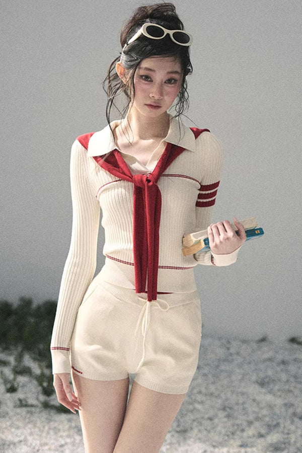 Delhi College Knit Top Set