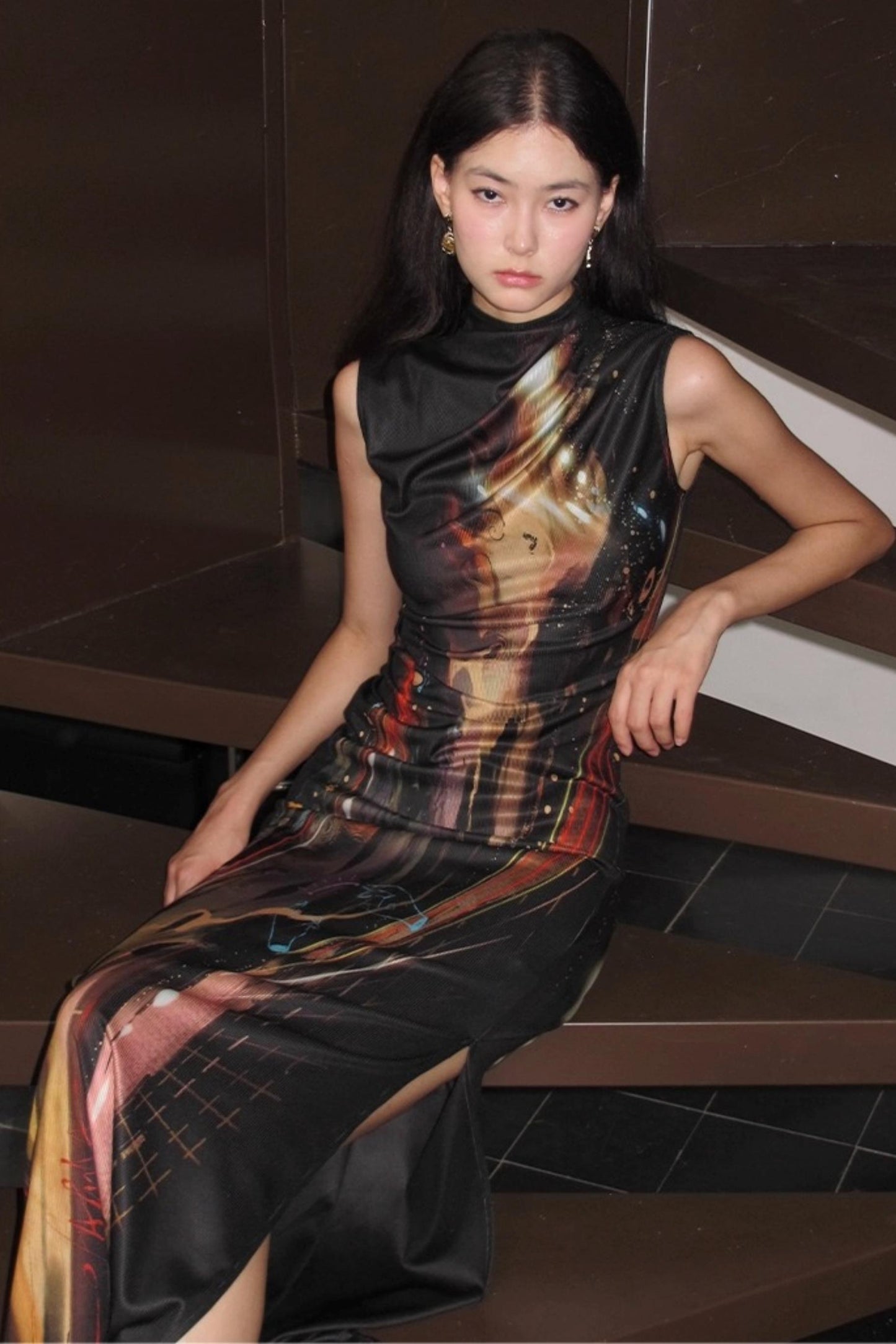 Night City Cheongsam Dress