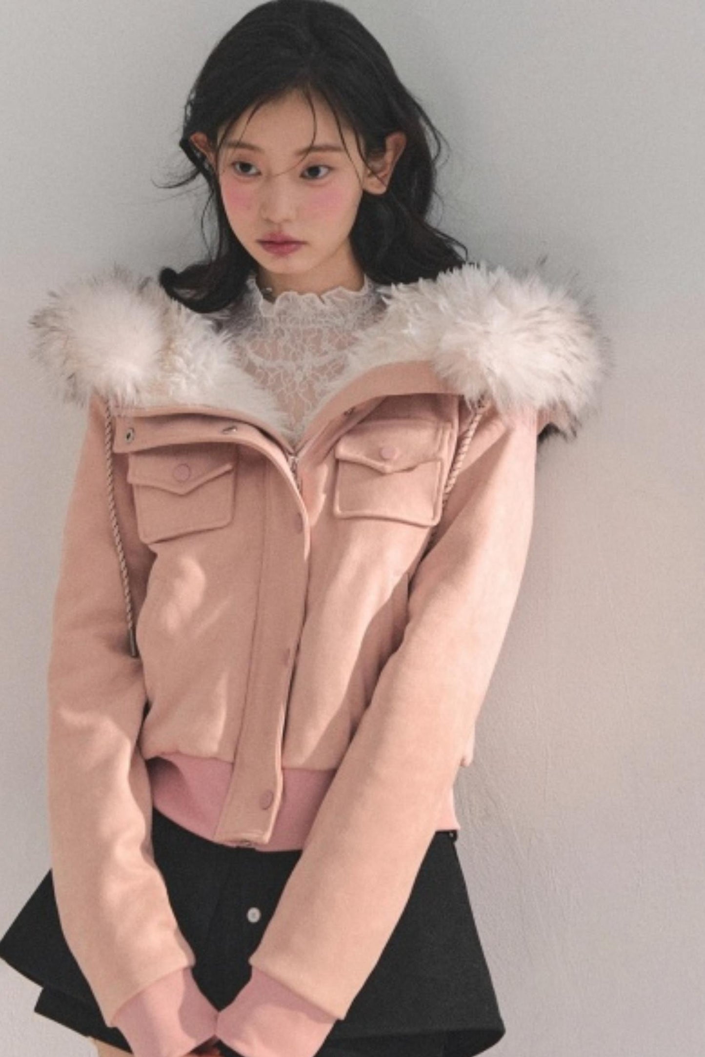 Winter Plush Hooded Coat