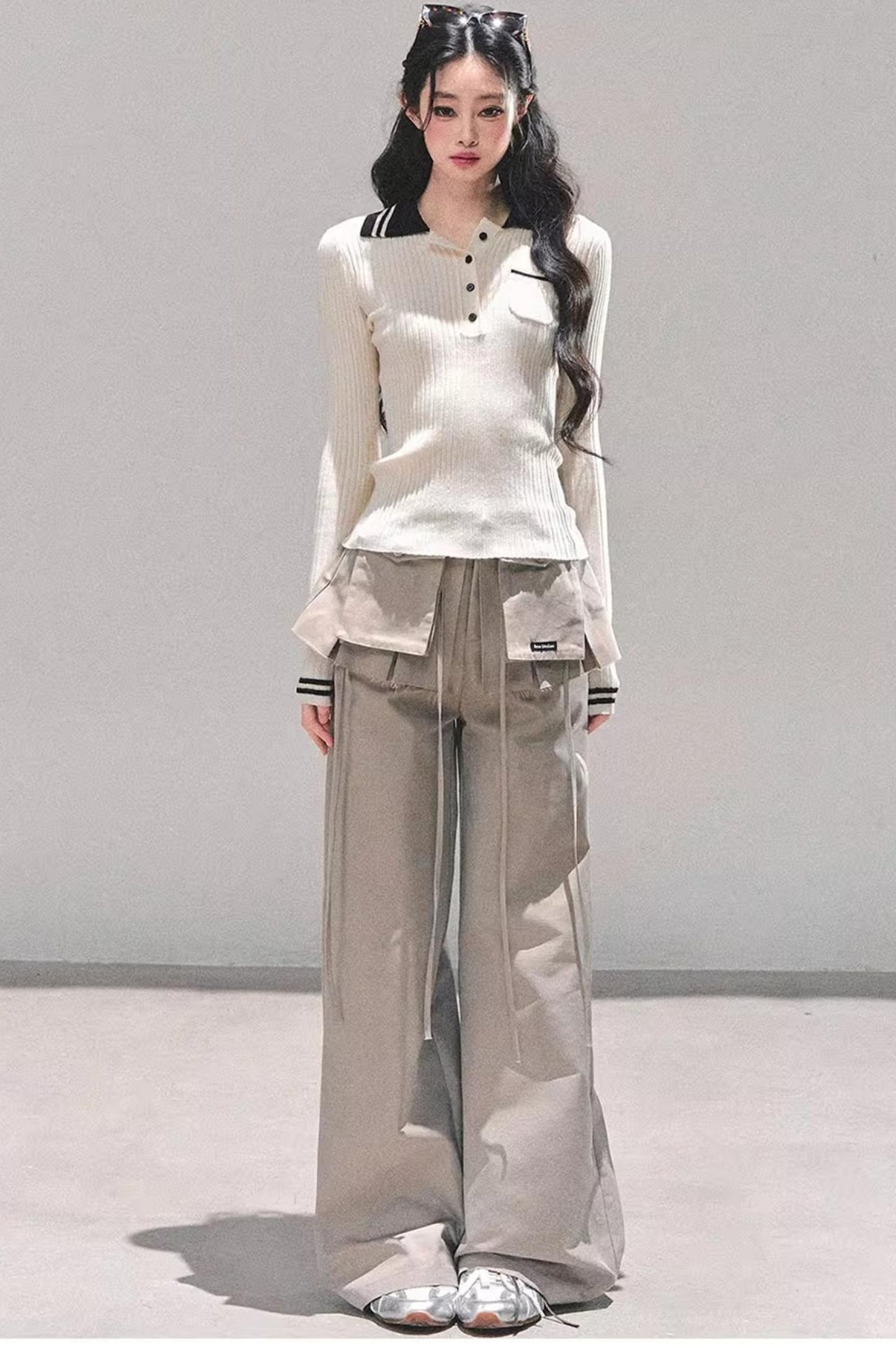 American Knit Polo Sweater