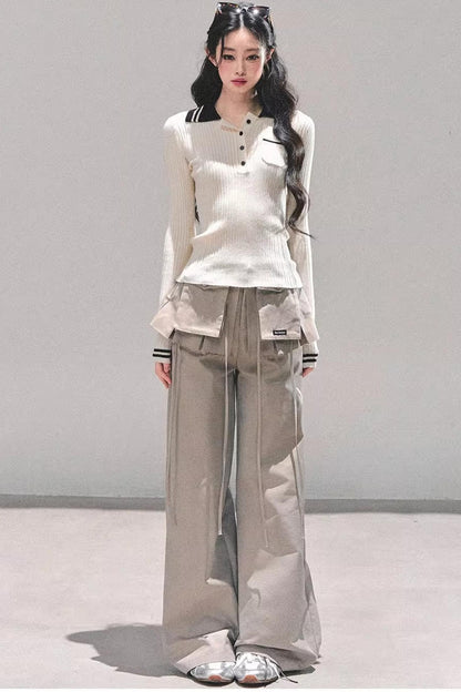 American Knit Polo Sweater