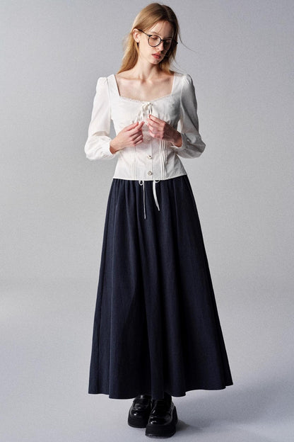 White Tea French Vintage Slimming Top