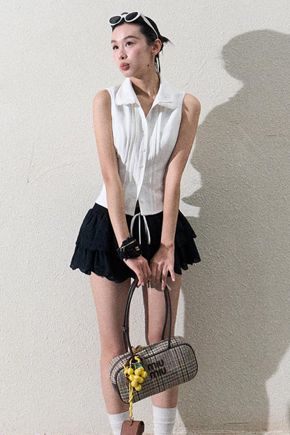 Elegant Layered Lace Skirt