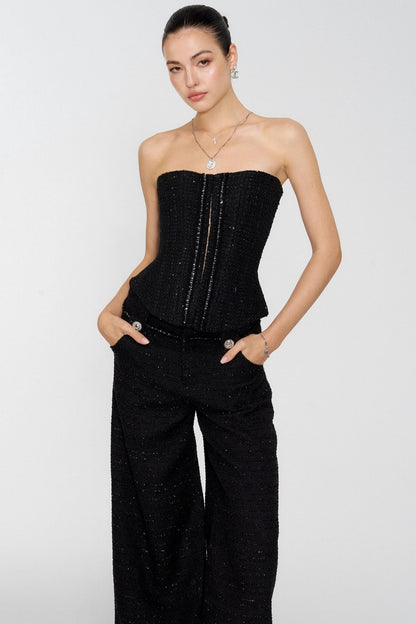 Black Moonlight Wool Coat Set-Up