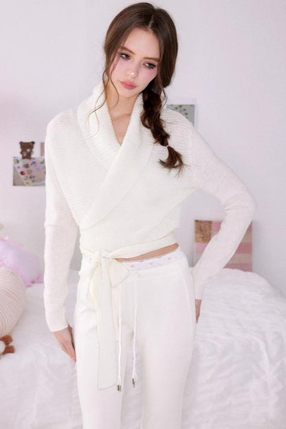 Bear Print Sweater Suspender Set-Up