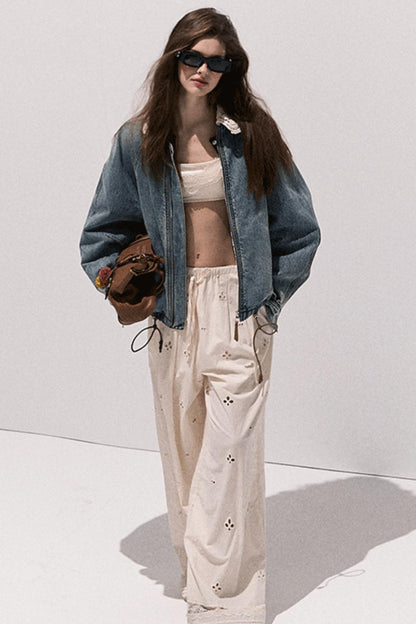 Vintage Braided Denim Jacket Set-Up