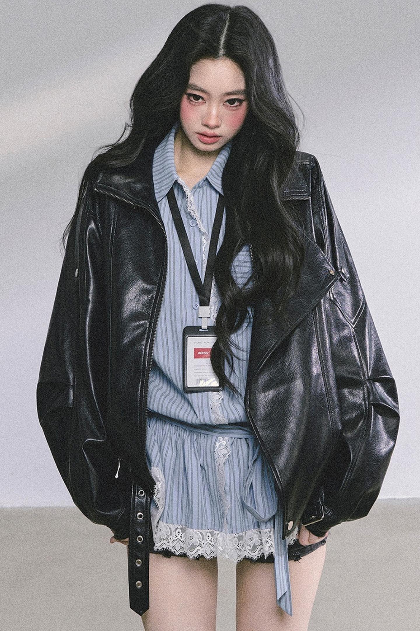 French Lace Stripe Shirt Set-Up