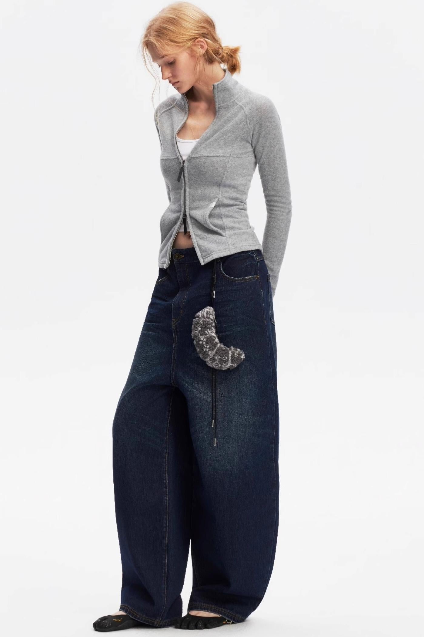 Vintage Yellow Distressed Jeans