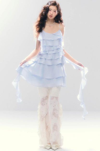 Three-Dimensional Ruffle Dress
