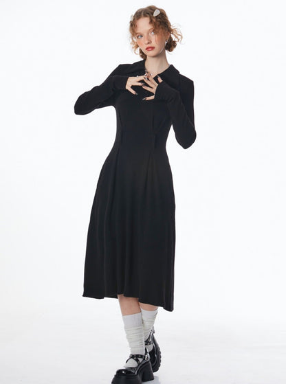 American Polo Neck Thick Knit Dress