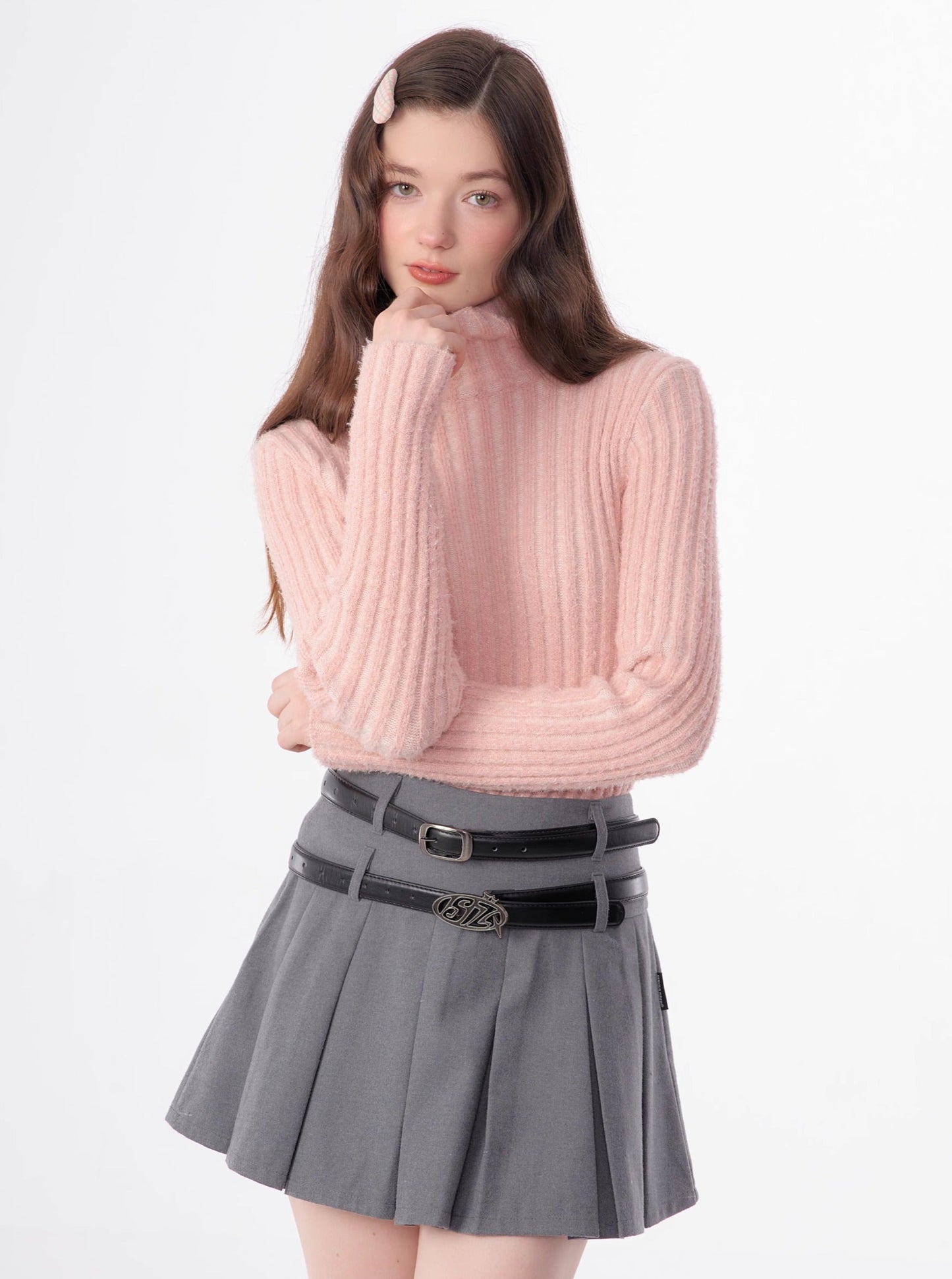 American slim thickened knit sweater