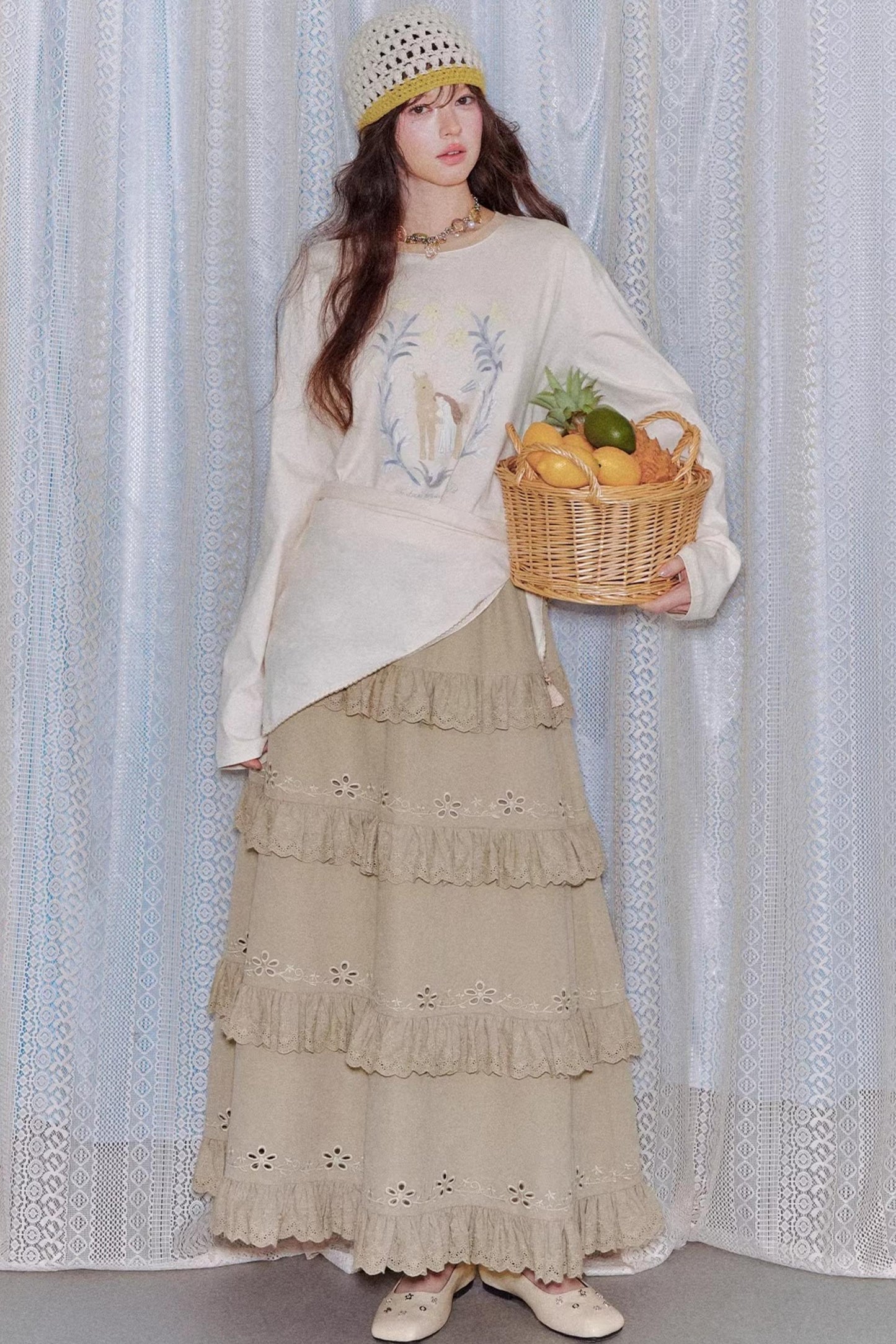 Pony Print Layered Top Set