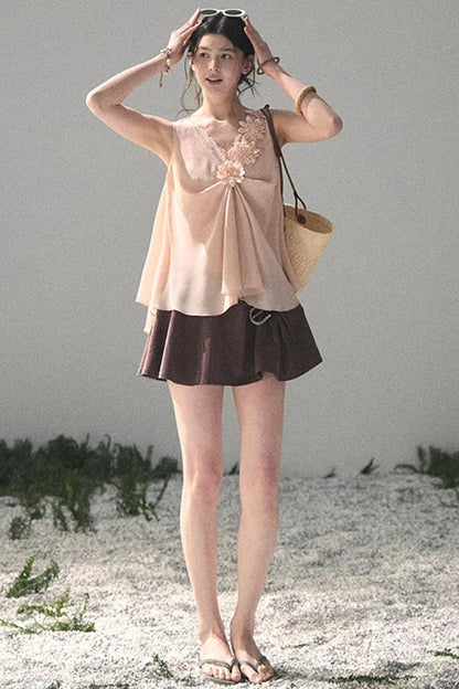 Silent Rose Semi-Sheer Lace T-Shirt