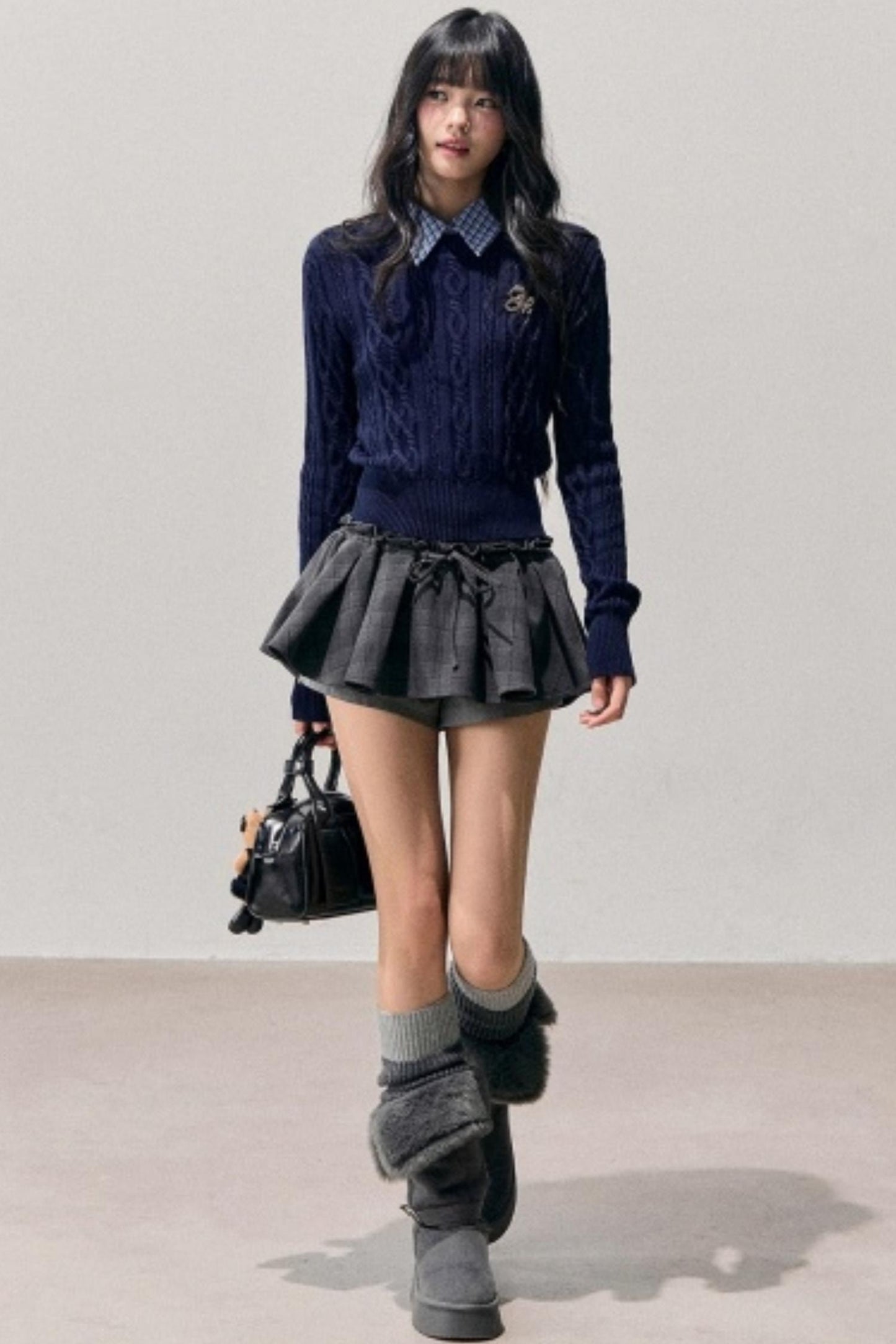 Unfinished Poem Plaid Sweater