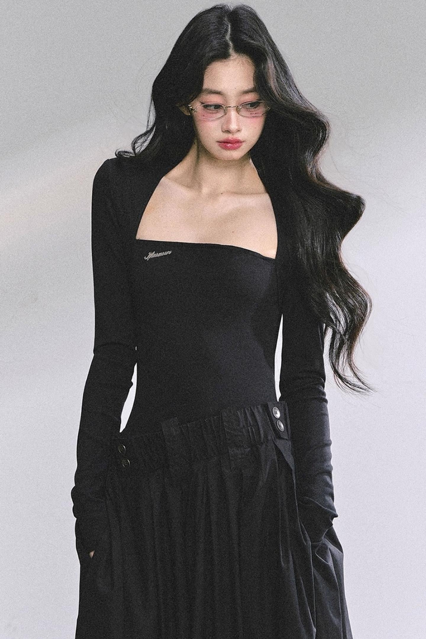 French Slimming Long Dress