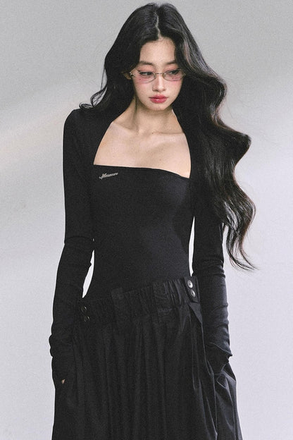 French Slimming Long Dress