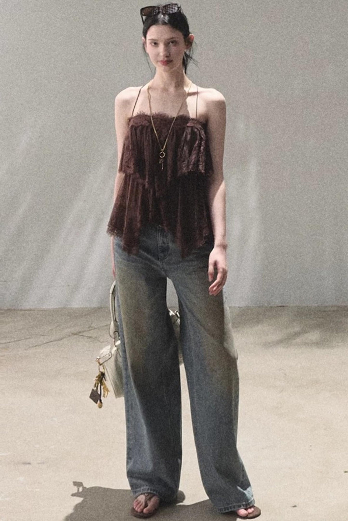 Vintage Hand-Painted Jeans Set