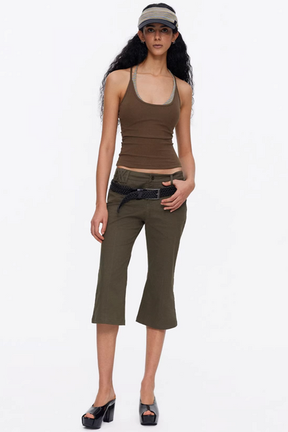 Elastic Cotton Slimming Top