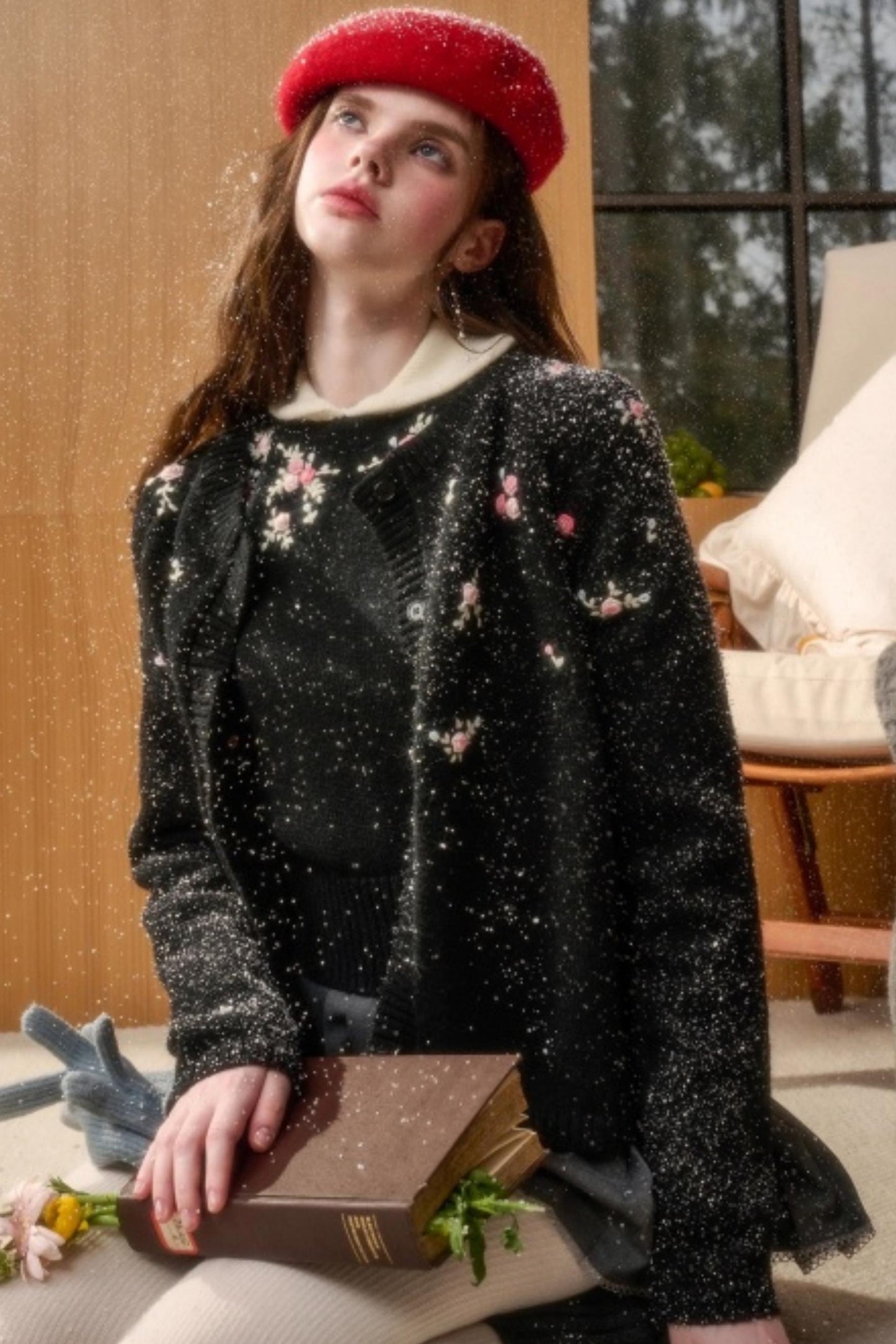 Wool Handmade Embroidered Sweater