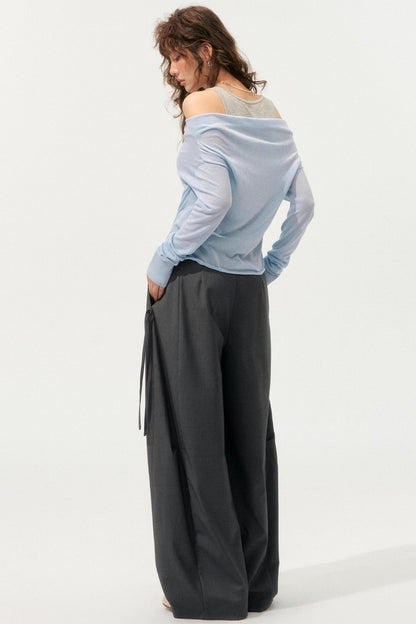 Loose Drape Straight Pants