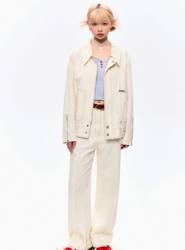 Retro Denim Short Jacket