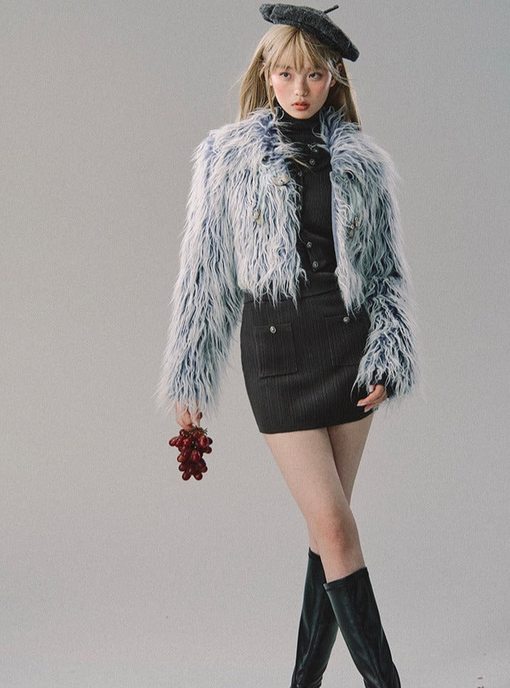 Loose fit fur Coat