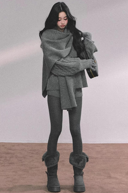 Zurich Knit Sweater Shorts Set-Up