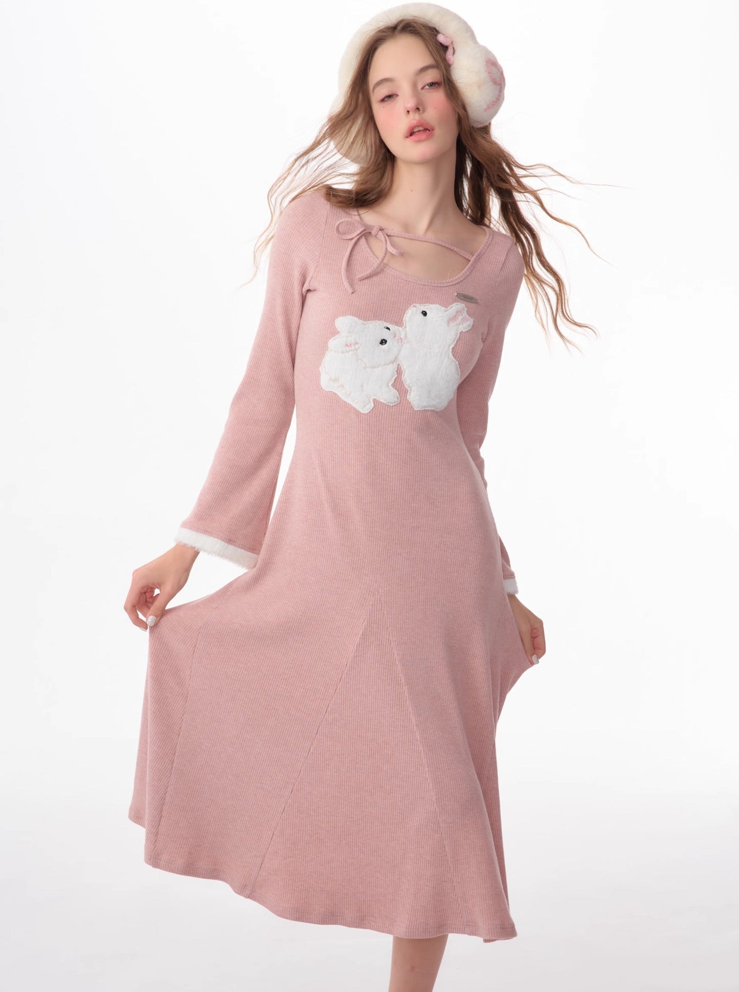 american vintage bunny thin dress