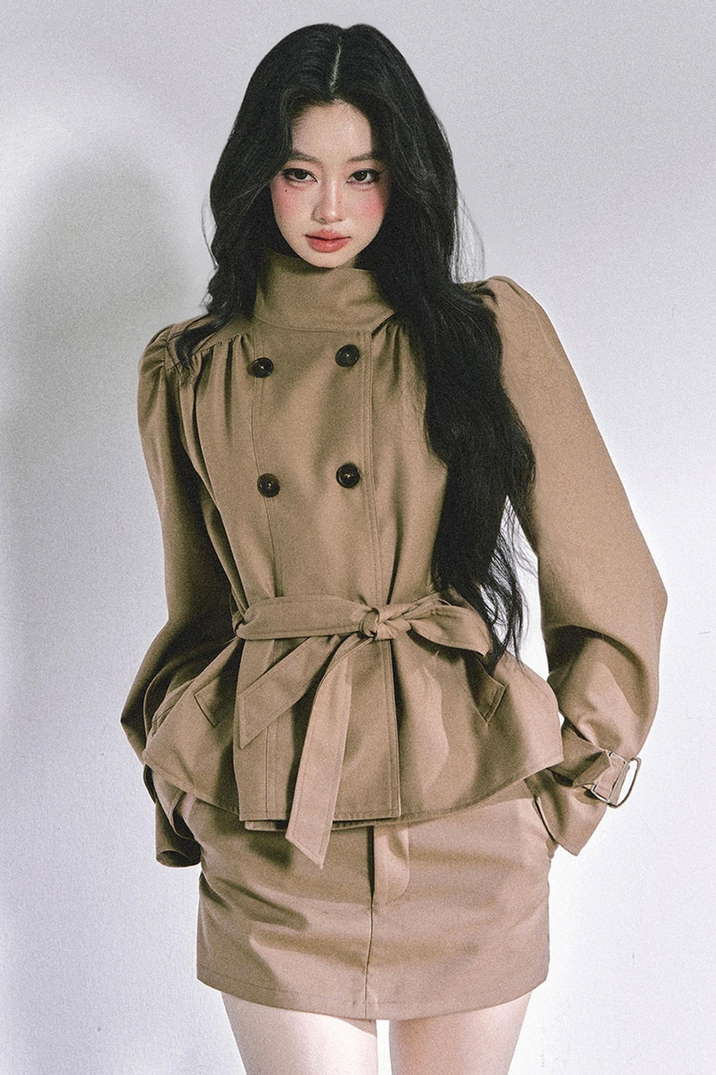 French Autumn Coat & Skirt Set-Up