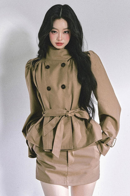 French Autumn Coat & Skirt Set-Up