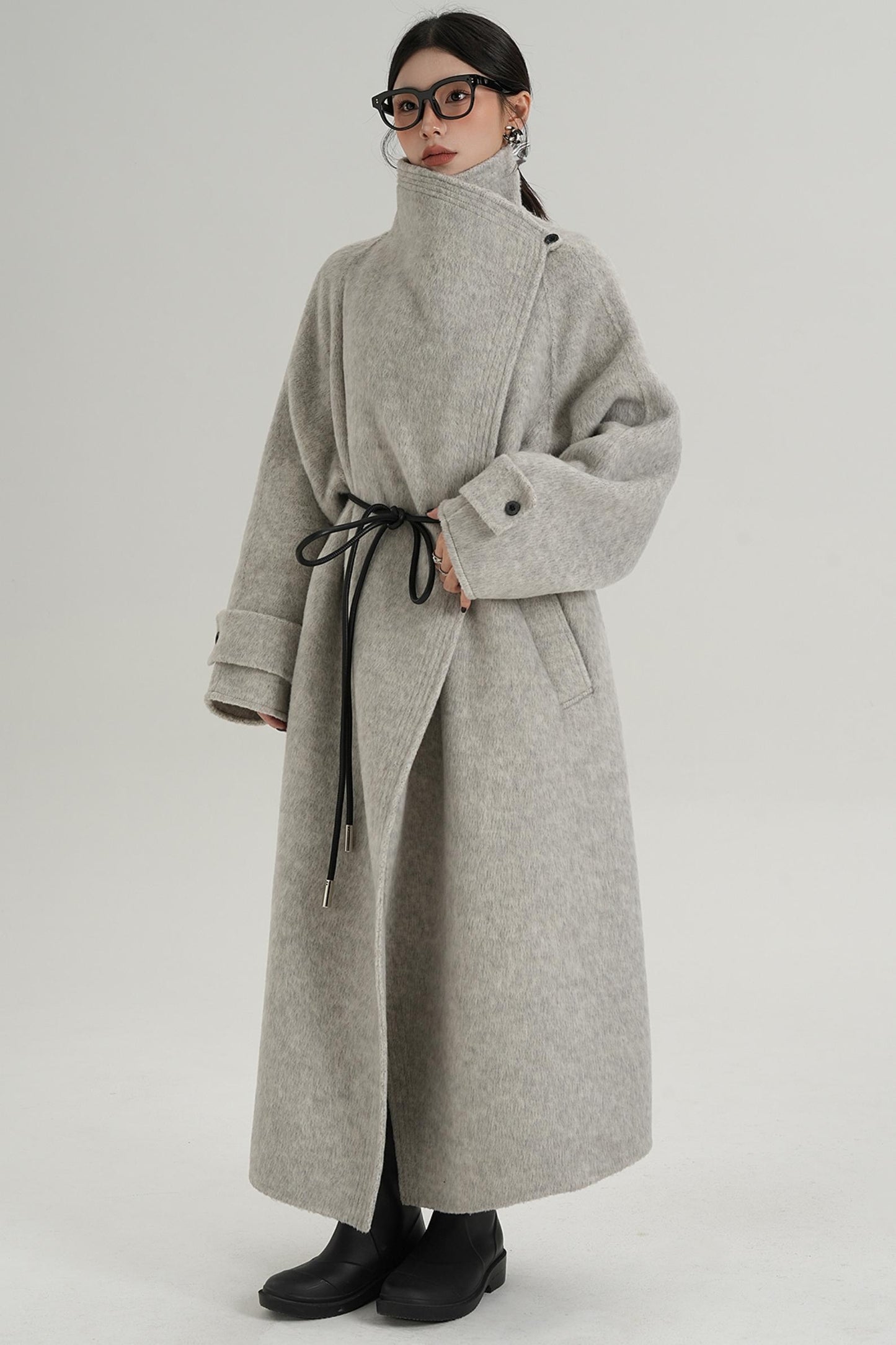 Ultra-High Reversible Wool Coat