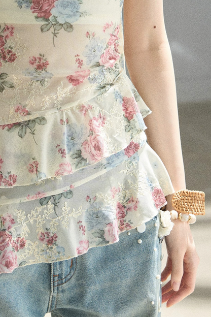 Floral Off-Shoulder Summer Dress Set-Up