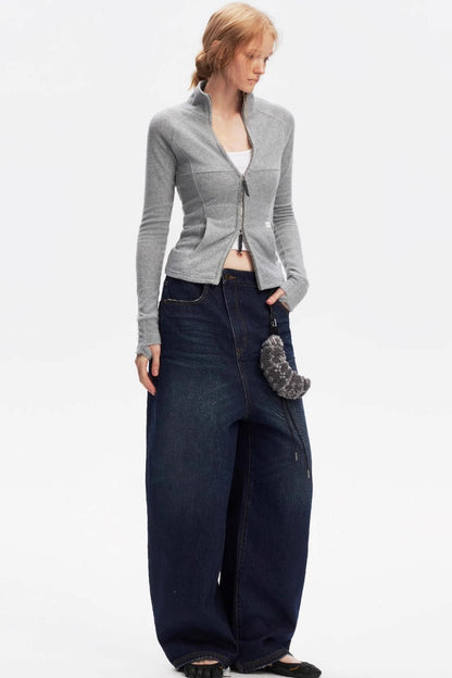 Vintage Yellow Distressed Jeans