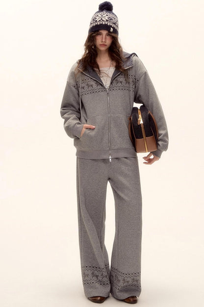 Fair Isle Quilted Jacket Set-Up