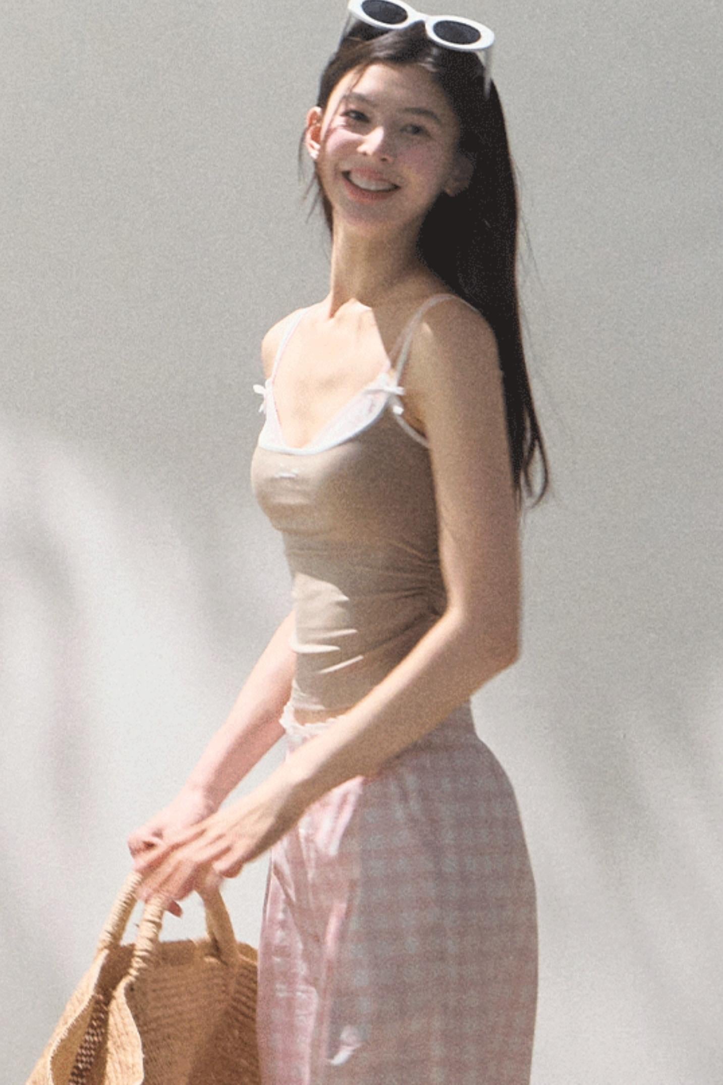 Stretch Chambray Camisole Set