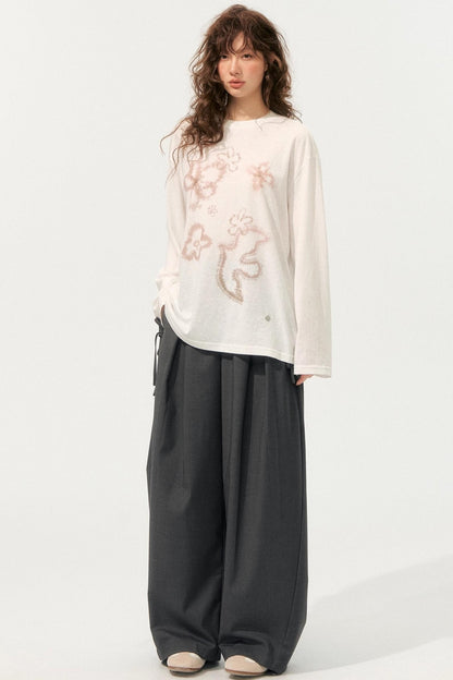 Loose Drape Straight Pants