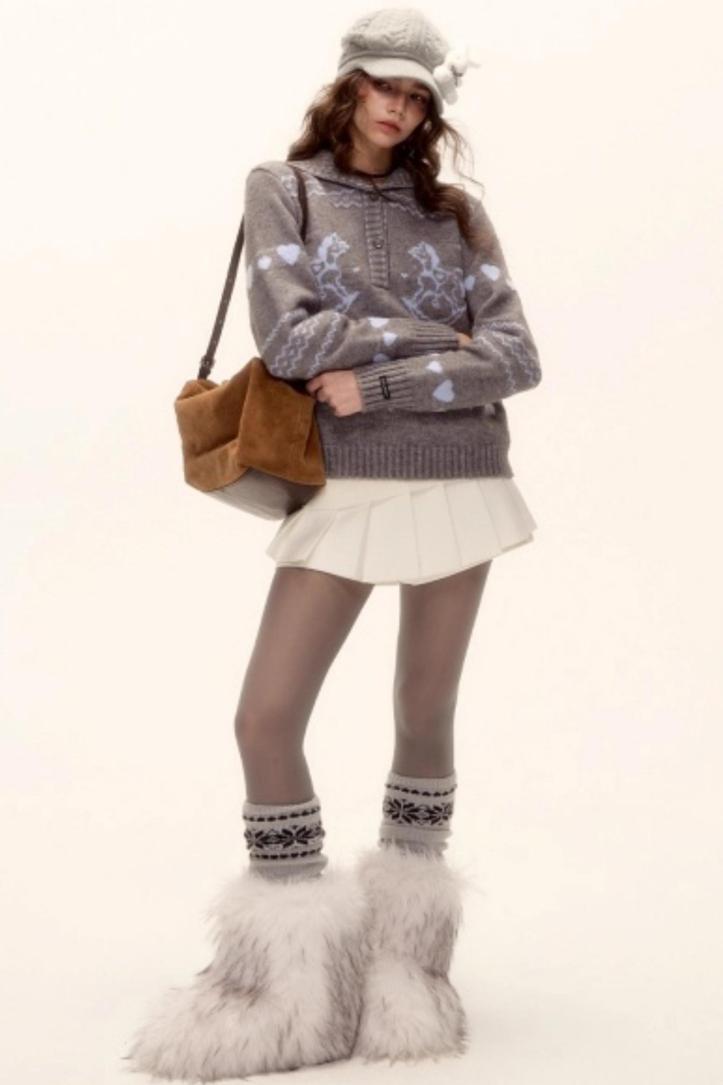 Retro Jacquard Knit Sweater