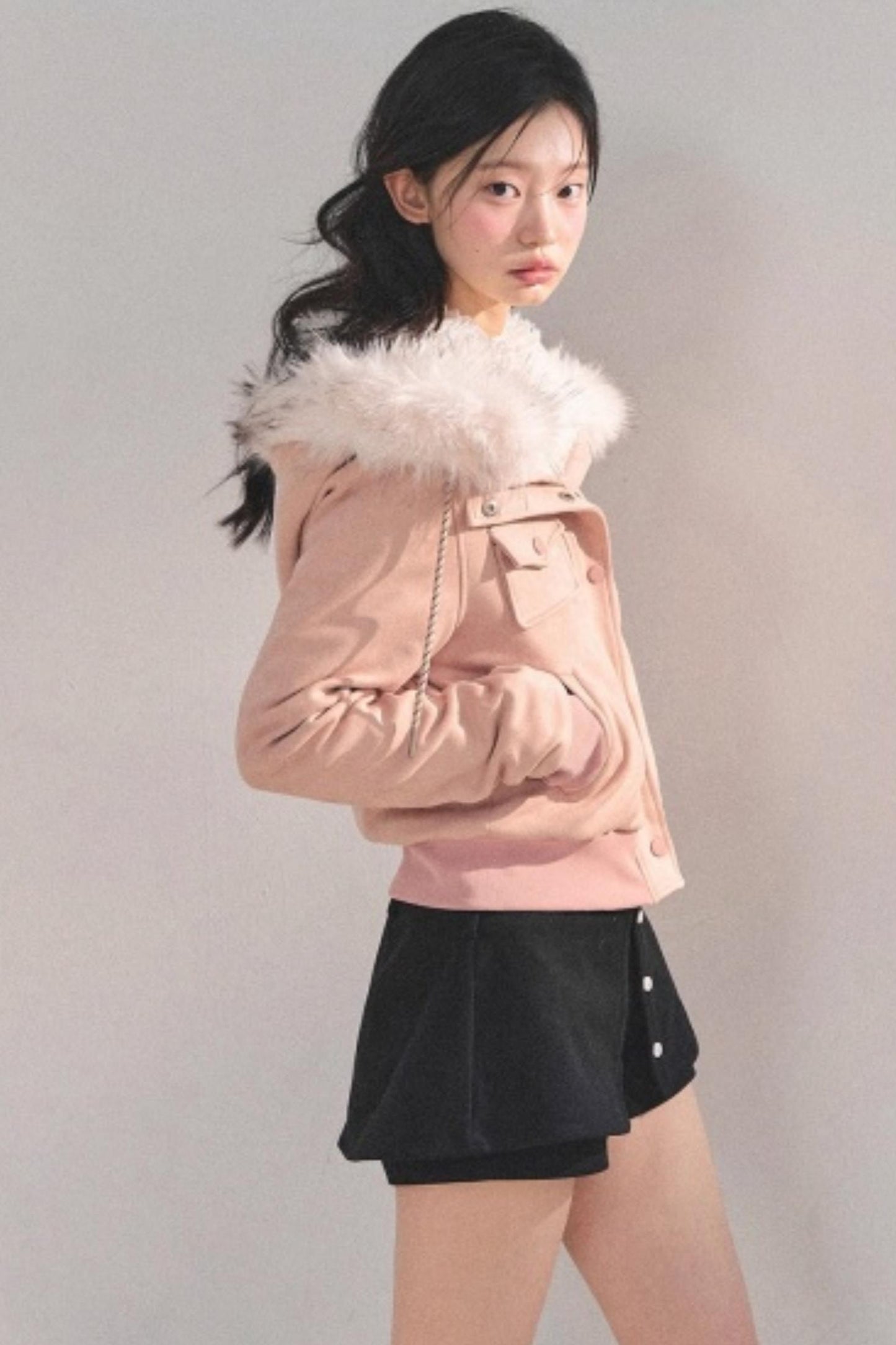 Winter Plush Hooded Coat