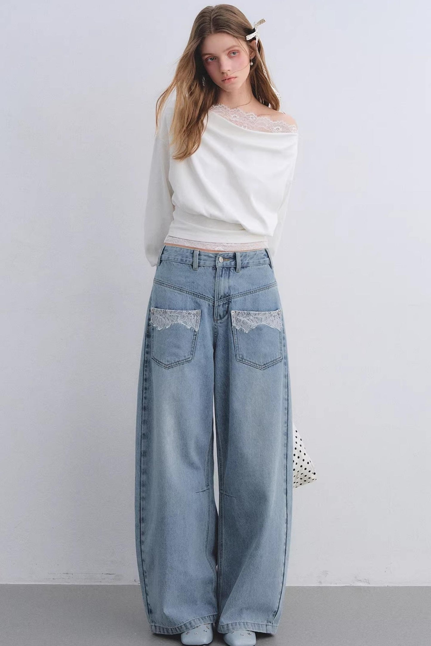 Love Asgony Off-Shoulder Top set-Up