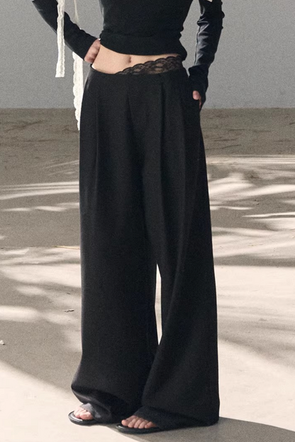 Sicilian Lace Knit Top Pants Set