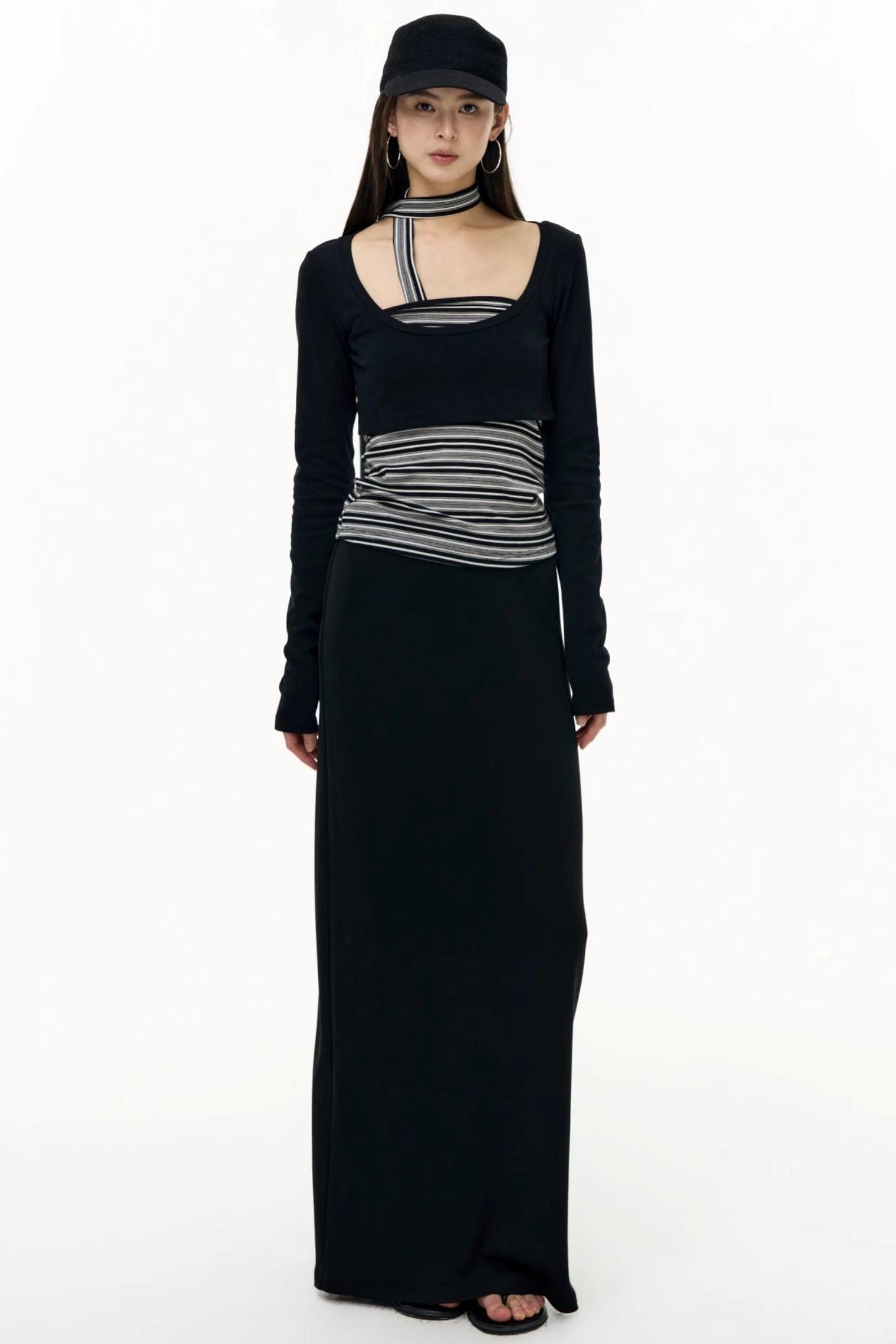 Salt Tea Polka Dot Striped Smock Set