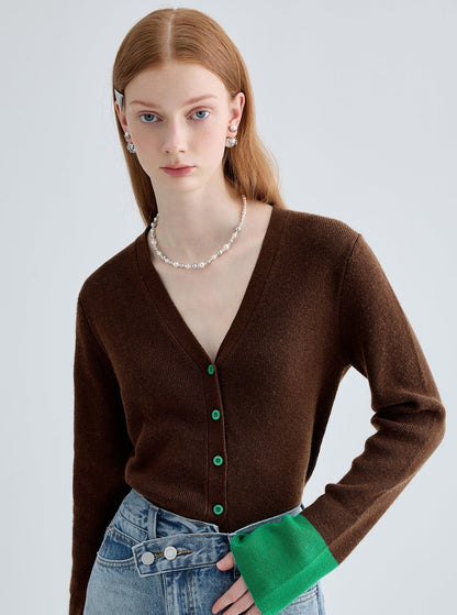 Color-Blocked Bottom Knit Top