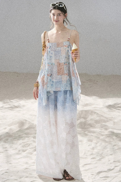 Whisper of Flowers Chiffon Top
