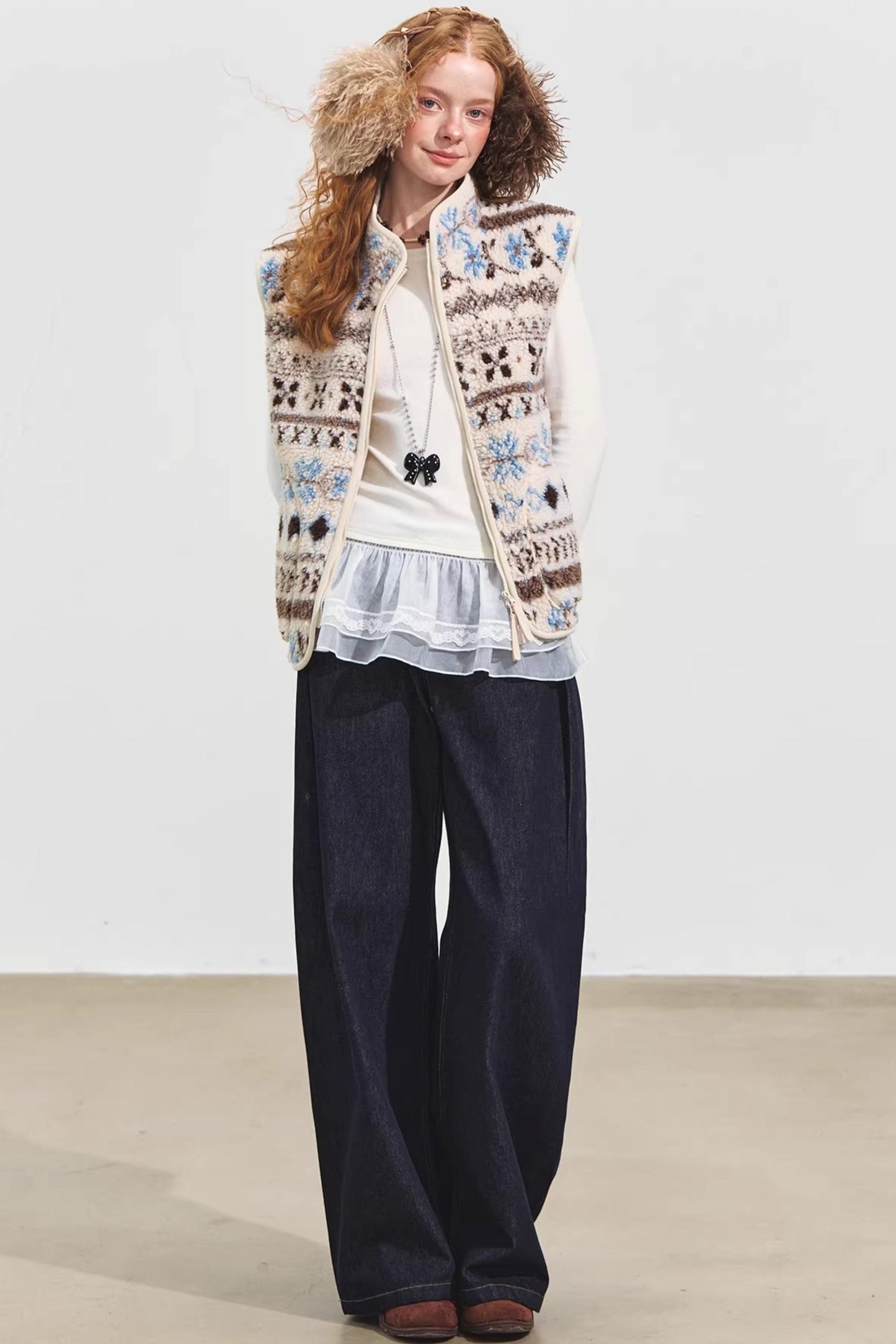 Polar Fleece Jacquard Jacket Set-Up