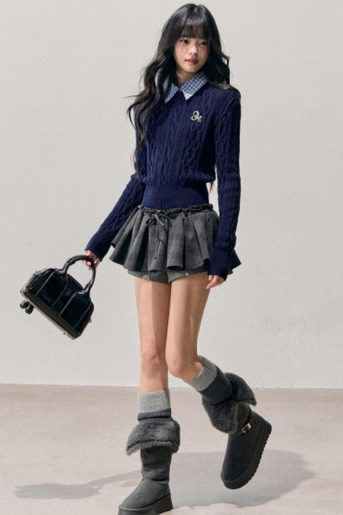 Unfinished Poem Plaid Sweater