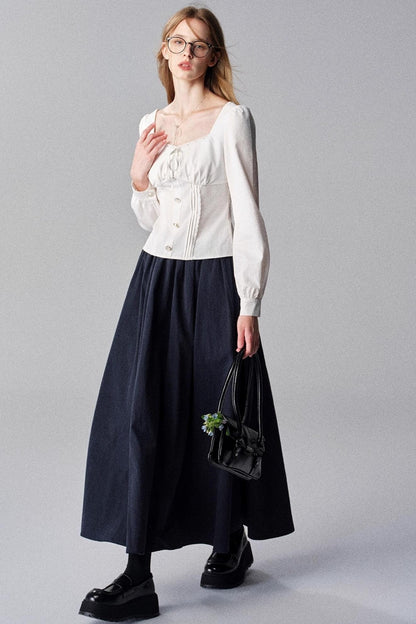 White Tea French Vintage Slimming Top