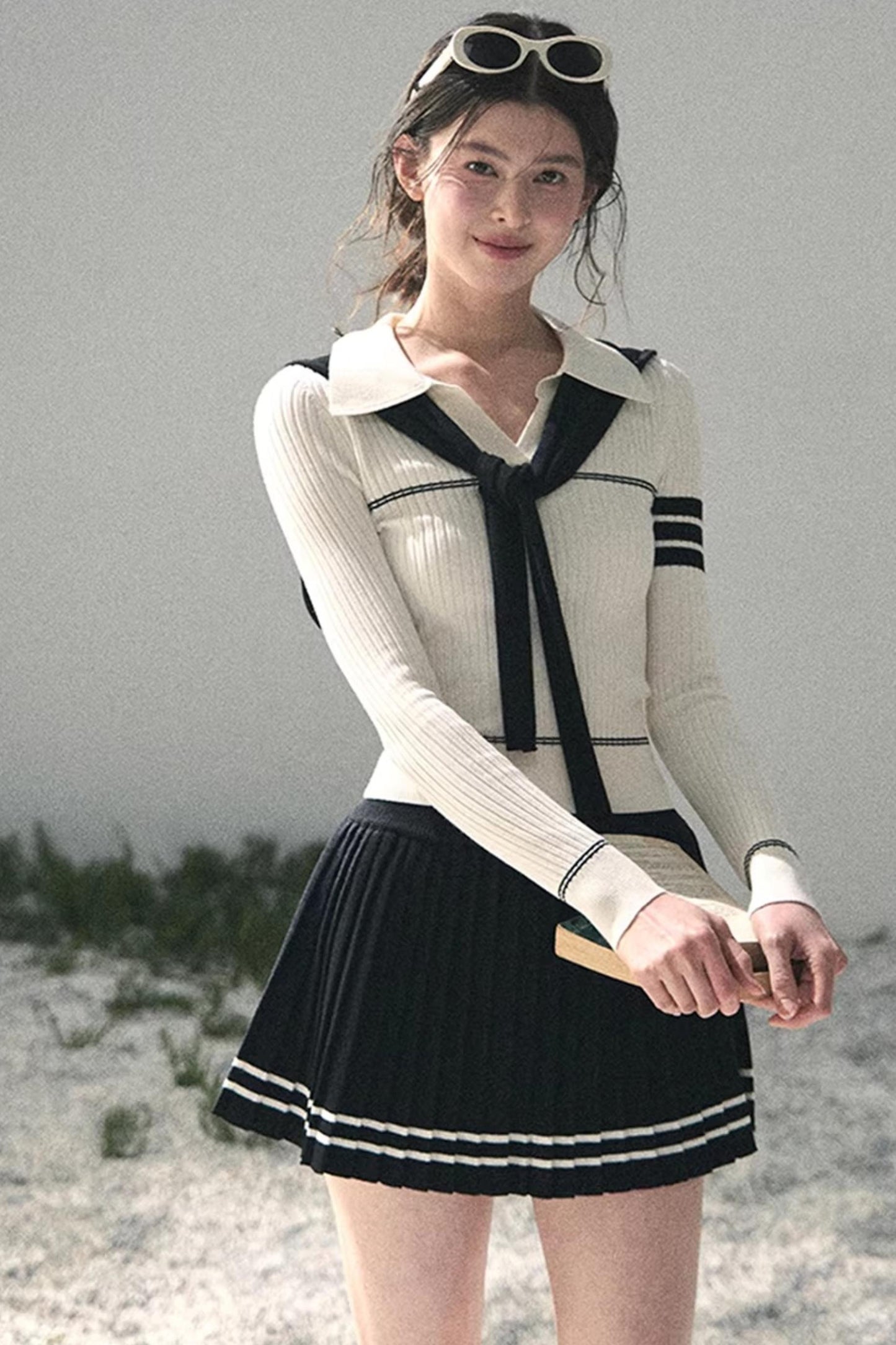 Delhi College Knit Top Set