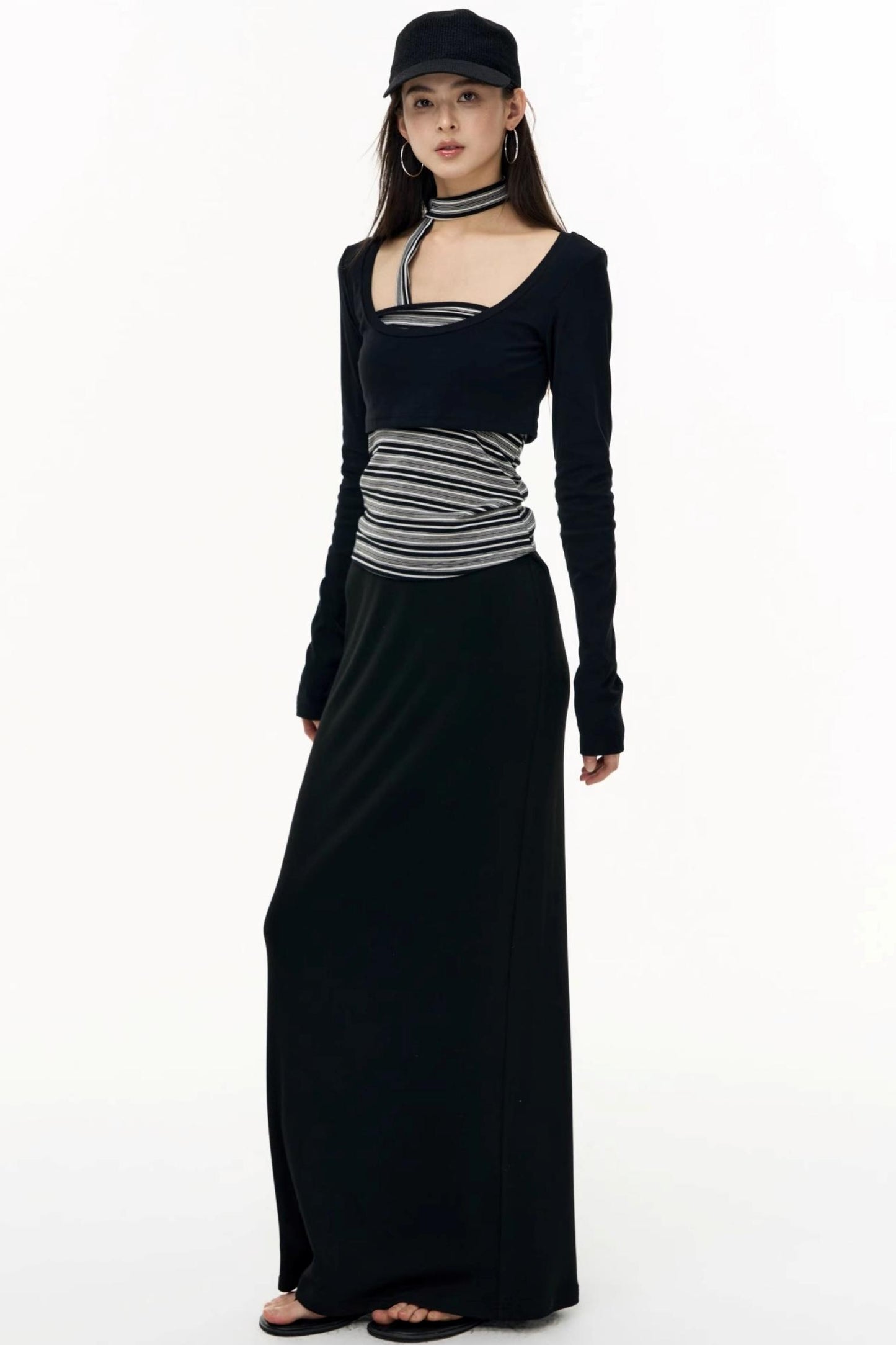 Salt Tea Polka Dot Striped Smock Set